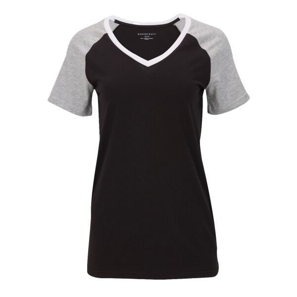 Women's Colorblocked V-Neck T-Shirt Thumbnail