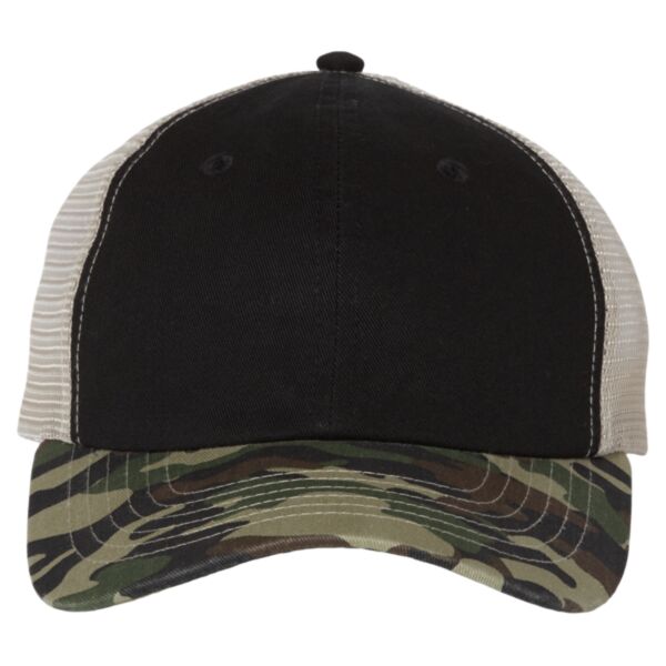 Contrast-Stitch Mesh-Back Cap Thumbnail