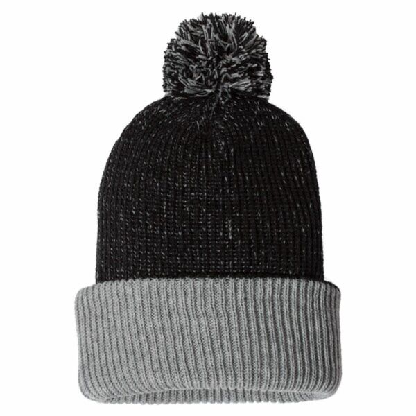 12" Speckled Pom-Pom Cuffed Beanie Thumbnail