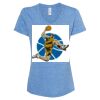 Women's Snow Heather Jersey V-Neck T-Shirt Thumbnail