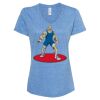 Women's Snow Heather Jersey V-Neck T-Shirt Thumbnail