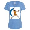 Women's Snow Heather Jersey V-Neck T-Shirt Thumbnail