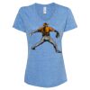 Women's Snow Heather Jersey V-Neck T-Shirt Thumbnail