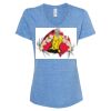 Women's Snow Heather Jersey V-Neck T-Shirt Thumbnail