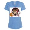 Women's Snow Heather Jersey V-Neck T-Shirt Thumbnail