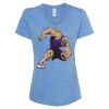 Women's Snow Heather Jersey V-Neck T-Shirt Thumbnail