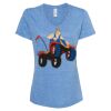 Women's Snow Heather Jersey V-Neck T-Shirt Thumbnail