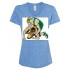 Women's Snow Heather Jersey V-Neck T-Shirt Thumbnail