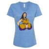 Women's Snow Heather Jersey V-Neck T-Shirt Thumbnail