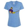 Women's Snow Heather Jersey V-Neck T-Shirt Thumbnail