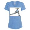 Women's Snow Heather Jersey V-Neck T-Shirt Thumbnail