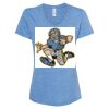 Women's Snow Heather Jersey V-Neck T-Shirt Thumbnail