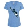 Women's Snow Heather Jersey V-Neck T-Shirt Thumbnail