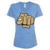 Women's Snow Heather Jersey V-Neck T-Shirt Thumbnail