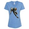 Women's Snow Heather Jersey V-Neck T-Shirt Thumbnail