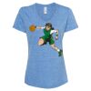 Women's Snow Heather Jersey V-Neck T-Shirt Thumbnail