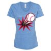 Women's Snow Heather Jersey V-Neck T-Shirt Thumbnail