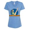 Women's Snow Heather Jersey V-Neck T-Shirt Thumbnail