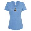 Women's Snow Heather Jersey V-Neck T-Shirt Thumbnail