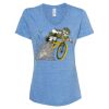 Women's Snow Heather Jersey V-Neck T-Shirt Thumbnail