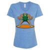 Women's Snow Heather Jersey V-Neck T-Shirt Thumbnail