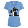 Women's Snow Heather Jersey V-Neck T-Shirt Thumbnail