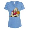 Women's Snow Heather Jersey V-Neck T-Shirt Thumbnail