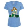 Women's Snow Heather Jersey V-Neck T-Shirt Thumbnail