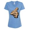Women's Snow Heather Jersey V-Neck T-Shirt Thumbnail