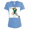 Women's Snow Heather Jersey V-Neck T-Shirt Thumbnail