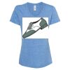 Women's Snow Heather Jersey V-Neck T-Shirt Thumbnail
