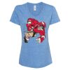 Women's Snow Heather Jersey V-Neck T-Shirt Thumbnail