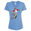 Women's Snow Heather Jersey V-Neck T-Shirt Thumbnail
