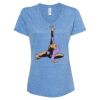 Women's Snow Heather Jersey V-Neck T-Shirt Thumbnail