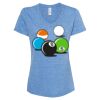 Women's Snow Heather Jersey V-Neck T-Shirt Thumbnail