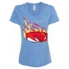 Women's Snow Heather Jersey V-Neck T-Shirt Thumbnail
