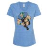 Women's Snow Heather Jersey V-Neck T-Shirt Thumbnail