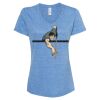 Women's Snow Heather Jersey V-Neck T-Shirt Thumbnail
