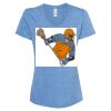 Women's Snow Heather Jersey V-Neck T-Shirt Thumbnail