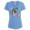 Women's Snow Heather Jersey V-Neck T-Shirt Thumbnail
