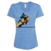 Women's Snow Heather Jersey V-Neck T-Shirt Thumbnail