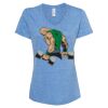 Women's Snow Heather Jersey V-Neck T-Shirt Thumbnail