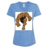 Women's Snow Heather Jersey V-Neck T-Shirt Thumbnail