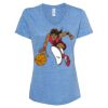 Women's Snow Heather Jersey V-Neck T-Shirt Thumbnail
