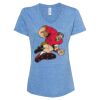 Women's Snow Heather Jersey V-Neck T-Shirt Thumbnail
