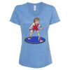 Women's Snow Heather Jersey V-Neck T-Shirt Thumbnail