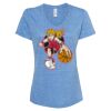 Women's Snow Heather Jersey V-Neck T-Shirt Thumbnail