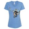 Women's Snow Heather Jersey V-Neck T-Shirt Thumbnail