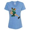 Women's Snow Heather Jersey V-Neck T-Shirt Thumbnail