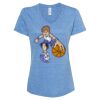 Women's Snow Heather Jersey V-Neck T-Shirt Thumbnail